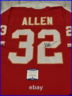 Marcus Allen Autographed/Signed Jersey Beckett COA Kansas City Chiefs HOF