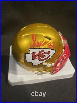 Marcus Allen Signed Kansas City Chiefs Flash Mini Football Helmet Beckett COA