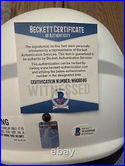 Marcus Allen Signed Kansas City Chiefs Full Size White Eclipse Helmet BAS Cert