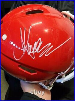 Marcus Allen signed Kansas City Chiefs full size authentic helmet Beckett 518