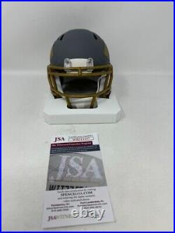 Marquise Brown Kansas City Chiefs Signed Autographed SLATE Mini Helmet JSA