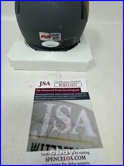 Marquise Brown Kansas City Chiefs Signed Autographed SLATE Mini Helmet JSA