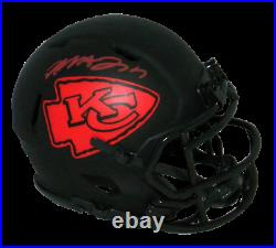 Mecole Hardman Autographed Kansas City Chiefs Eclipse Speed Mini Helmet Beckett