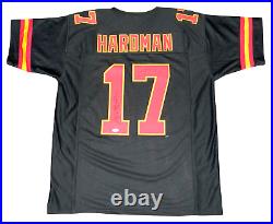 Mecole Hardman Autographed Signed Kansas City Chiefs #17 Black Jersey Jsa