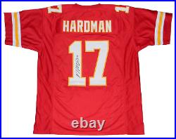 Mecole Hardman Autographed Signed Kansas City Chiefs #17 Red Jersey Jsa