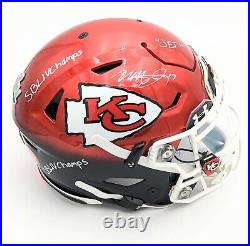 Mecole Hardman Signed Kansas City Chiefs Custom Speed Flex Authentic Helmet LE