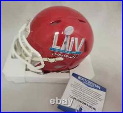 Mecole Hardman Signed Kansas City Chiefs Super Bow LIV Mini Helmet Beckett Auto