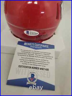 Mecole Hardman Signed Kansas City Chiefs Super Bow LIV Mini Helmet Beckett Auto