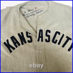 Mickey Mantle Signed 1951 Kansas City Blues Minor League Yankees Jersey PSA DNA