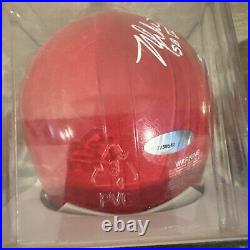 Mike Garrett Kansas City Chiefs Signed Mini Helmet Tri Star