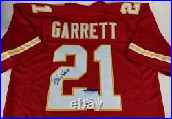 Mike Garrett Signed Kansas City Chiefs Jersey (PSA COA) Super Bowl Champ IV R. B