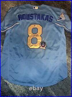 Mike Moustakas Signed Kansas City Royals Jersey All Star WS Champs Beckett Auth