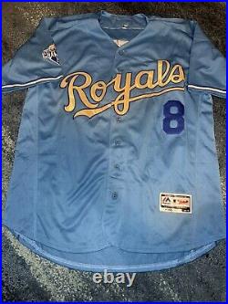 Mike Moustakas Signed Kansas City Royals Jersey All Star WS Champs Beckett Auth