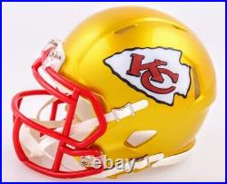 Mystery Autographed Kansas City Chiefs Flash Alt Speed Mini Helmet (SB Champ)