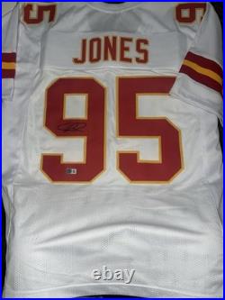 NFL Auto Kansas City Chiefs Chris Jones Signed Jersey Autograph COA BAS