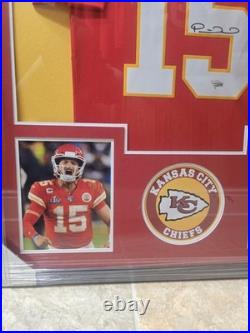 NFL Fanatics Kansas City Chiefs Custom Framed Patrick Mahomes Signed Jersey COA