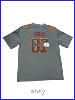 NFL Grey Jersey Travis Kelce Kansas City Chiefs Hand Signed Autographed BAS COA