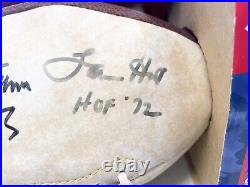 NFL KC Kansas City Chiefs Football Autographed Hank Stram Lamar Hunt