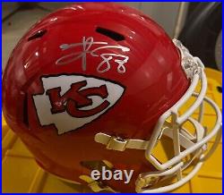 NFL Kansas City Chiefs Travis Kelce Signed Full Size Helmet #Taylor Swift