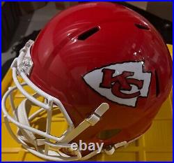 NFL Kansas City Chiefs Travis Kelce Signed Full Size Helmet #Taylor Swift