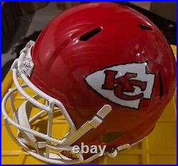 NFL Kansas City Chiefs Travis Kelce Signed Full Size Helmet #Taylor Swift