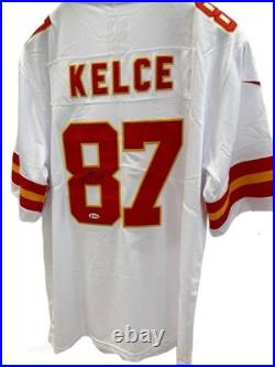 NFL Travis Kelce Kansas City Chiefs team Jersey Signed Autographed BAS COA
