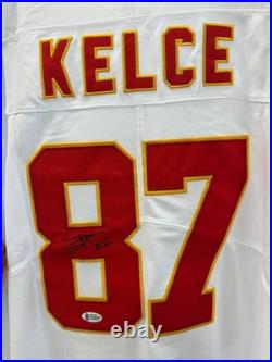 NFL Travis Kelce Kansas City Chiefs team Jersey Signed Autographed BAS COA