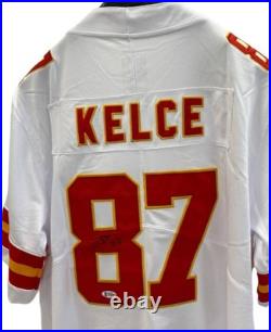 NFL Travis Kelce Kansas City Chiefs team Jersey Signed Autographed BAS COA