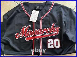 NWT Vintage SIGNEDKansas City Monarchs#20NLBM Negro League Baseball Jersey MLB