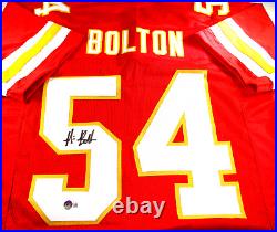 Nick Bolton / Autographed Kansas City Chiefs Red Custom Football Jersey / BAS