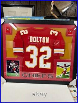 Nick Bolton Of The KANSAS City Chiefs Autographed Framed Jersey COA