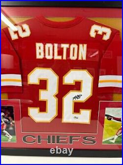 Nick Bolton Of The KANSAS City Chiefs Autographed Framed Jersey COA