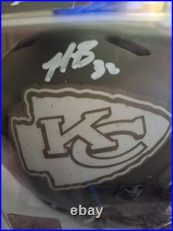 Nick Bolton Signed Kansas City Chiefs Salute To Service Mini Helmet Beckett