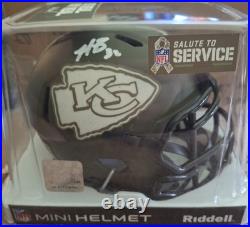 Nick Bolton Signed Kansas City Chiefs Salute To Service Mini Helmet Beckett