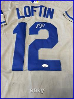 Nick Loftin Signed Kansas City Royals Jersey JSA Coa Autographed