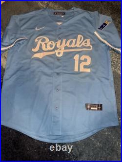 Nick Loftin Signed Kansas City Royals Jersey Star Slugger JSA Auth #2