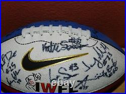 Nike 1000 Woman's IWFL Game Football Team Signed Katie & Liz Sowers Kansas City
