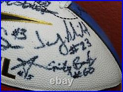 Nike 1000 Woman's IWFL Game Football Team Signed Katie & Liz Sowers Kansas City