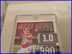 PATRICK MAHOMES 2021 Panini Score #NL2 HARD-SIGNED AUTO WithCOA Five Star Grading