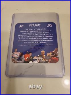 PATRICK MAHOMES 2021 Panini Score #NL2 HARD-SIGNED AUTO WithCOA Five Star Grading