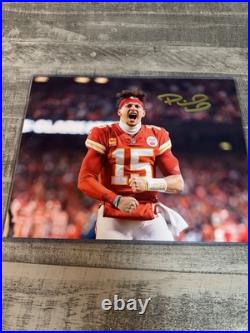 PATRICK MAHOMES HAND SIGNED KANSAS CITY CHIEFS 8 X 10 COA QB MVP? Guaranteed