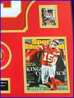 PATRICK MAHOMES II Signed Framed Jersey Authenticated + COA Kansas City Chiefs