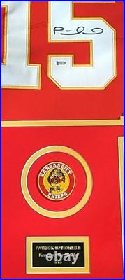 PATRICK MAHOMES II Signed Framed Jersey Authenticated + COA Kansas City Chiefs