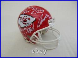 PATRICK MAHOMES KANSAS CITY CHIEFS 2019-20 SB TEAM SIGNED MINI HELMET withCOA