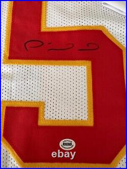 PATRICK MAHOMES KANSAS CITY CHIEFS QB WHITE SIGNED JERSEY AUTOGRAPHED WithCOA 513