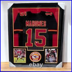 PATRICK MAHOMES Signed Jersey Framed #15 Kansas City Chiefs Autograph COA HOLO