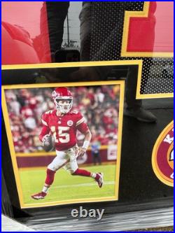 PATRICK MAHOMES Signed Jersey Framed #15 Kansas City Chiefs Autograph COA HOLO