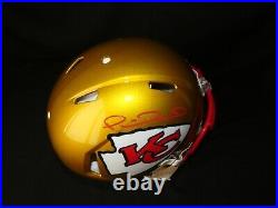 PATRICK MAHOMES Signed Kansas City Chiefs FS Authentic Flash Helmet Beckett COA