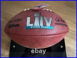 PATRICK MAHOMES signed Kansas City Chiefs WILSON Super Bowl 54 LIV football JSA