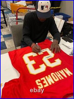 PAT MAHOMES KANSAS CITY CHIEFS SIGNED PRO STYLE FOOTBALL JERSEY WhosYourDad JSA